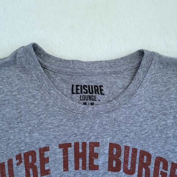 Leisure Lounge "You're The Burger🍔 To My Fries🍟" Graphic Tee👕 - NWOT - Picture 4 of 8